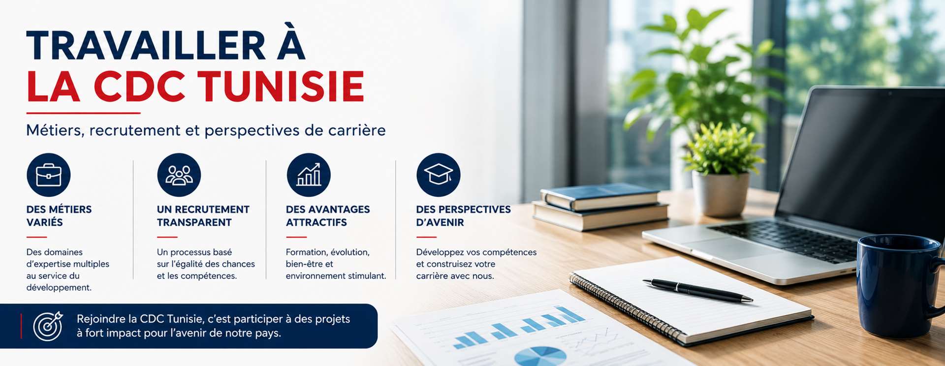 Travailler à la CDC Tunisie : métiers, recrutement et perspectives de carrière